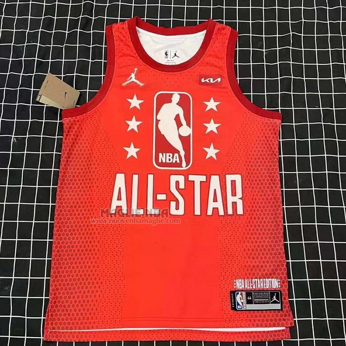Maglia
 LeBron James NO 6 Los Angeles Lakers All Star 2022 Granate .